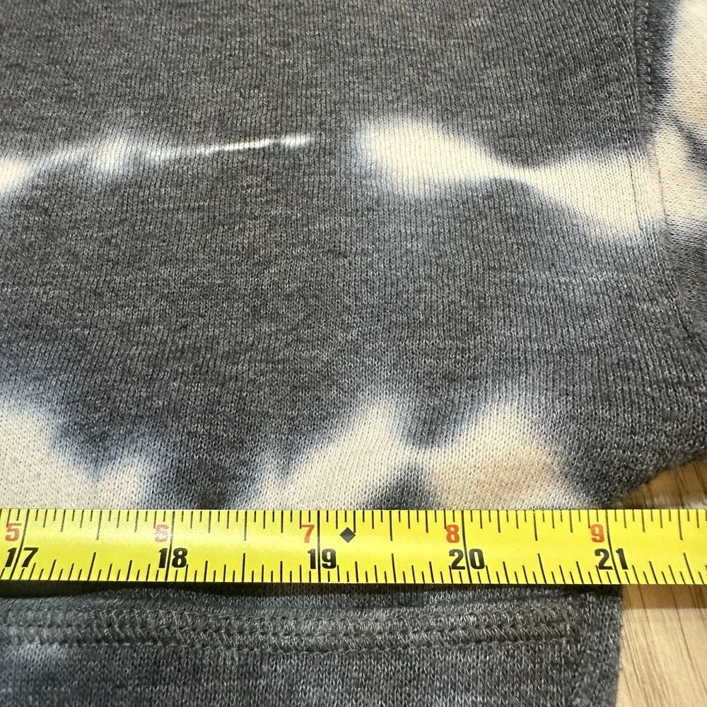 Free People FP Movement Believer Sweat Hoodie XS Blue Tie-Dye Lace Up  GUC
